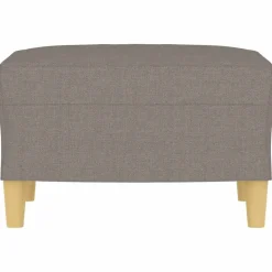 vidaXL Fotpall Taupe 60x50x41 cm tyg