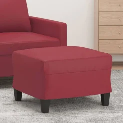 vidaXL Fotpall vinröd 60x50x41 cm konstläder