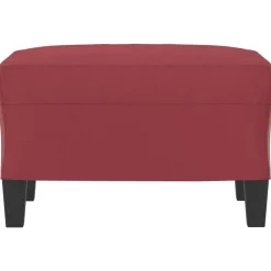 vidaXL Fotpall vinröd 60x50x41 cm konstläder