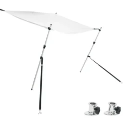 Hot vidaXL Förlängningsdel för båtkapell set 170x170x(113-182,5) cm Vit
