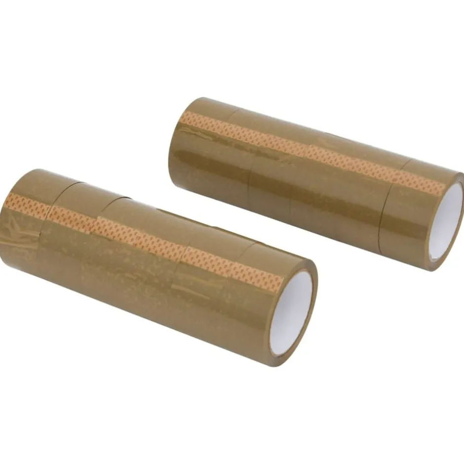 Hot vidaXL Förpackningstejp 12 st 48 mm x 66 m Brun