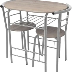 vidaXL Frukostbar med stolar MDF