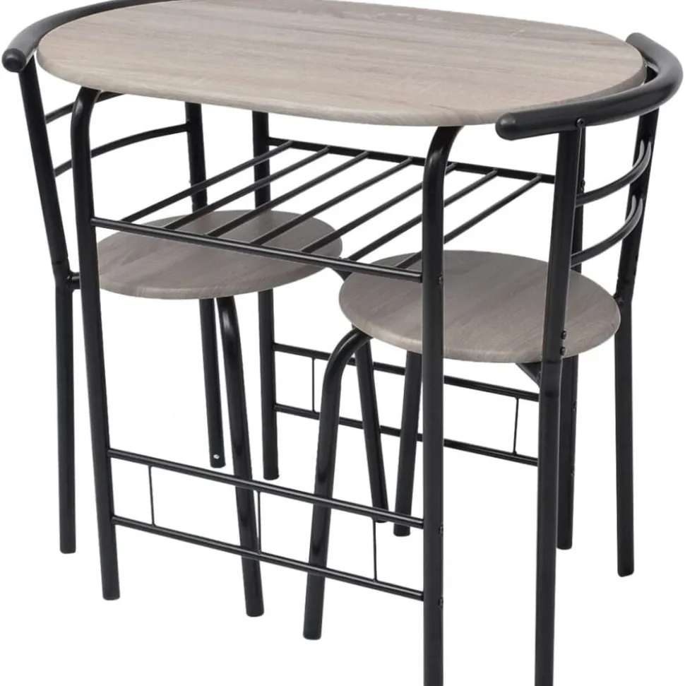vidaXL Frukostbar med stolar MDF