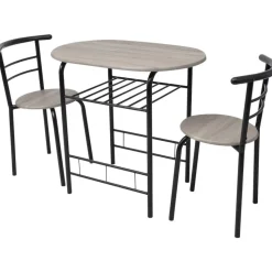 vidaXL Frukostbar med stolar MDF