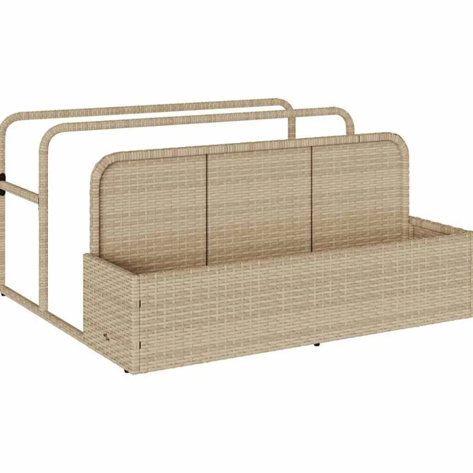 Clearance vidaXL Förvaring vid poolen med flottör 110x100x57 cm Beige