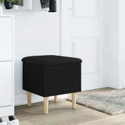 vidaXL Förvaringsbänk svart 42x42x46 cm konstruerat trä