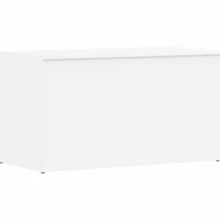 vidaXL Förvaringskista vit 84x42x46 cm konstruerat trä