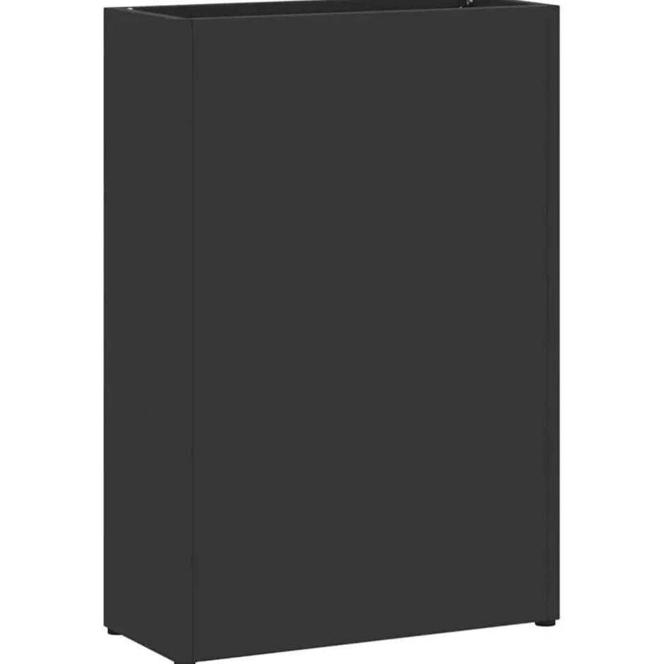 Online vidaXL Förvaringskrok & Ställ 28 x 12 x 41 cm Stål Svart