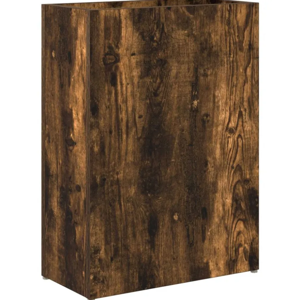 vidaXL Förvaringskrok & Ställ med lagring Rökt ek 40 x 20 x 55,5 cm
