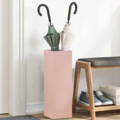 vidaXL Förvaringskrok & Ställ Rosa 15,5 x 15,5 x 49 cm Metall