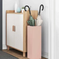 vidaXL Förvaringskrok & Ställ Rosa 15,5 x 15,5 x 49 cm Metall