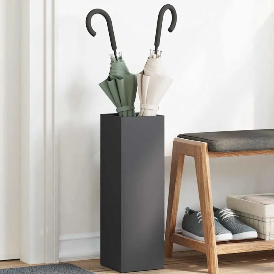 Online vidaXL Förvaringskrok & Ställ 15,5 x 15,5 x 49 cm Metall Svart