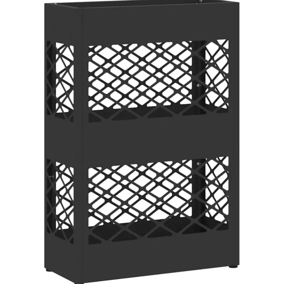 Discount vidaXL Förvaringskrok & Ställ 28 x 12 x 41 cm Stål Svart