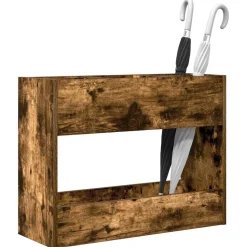 vidaXL Förvaringskrok & Ställ Rökt ek 65 x 24 x 50 cm Konstruerat trä