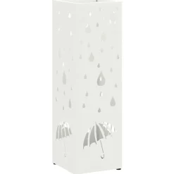 Best vidaXL Förvaringskrok & Ställ 15,5 x 15,5 x 49 cm Metall Vit