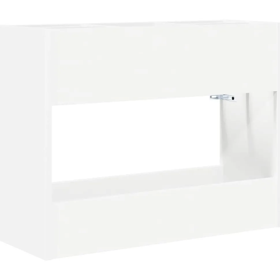 vidaXL Förvaringskrok & Ställ Vit 65 x 24 x 50 cm Konstruerat trä