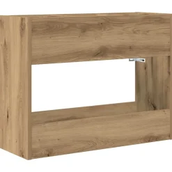 vidaXL Förvaringskrok & Ställ med lagring Artisan Ek 65 x 24 x 50 cm