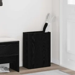 vidaXL Förvaringskrok & Ställ med lagring Svart Ek 40 x 20 x 55,5 cm