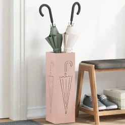 Hot vidaXL Förvaringskrok & Ställ 15,5 x 15,5 x 49 cm Metall Rosa