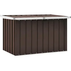 Hot vidaXL Förvaringslåda för trädgården 109x67x65 cm Brun
