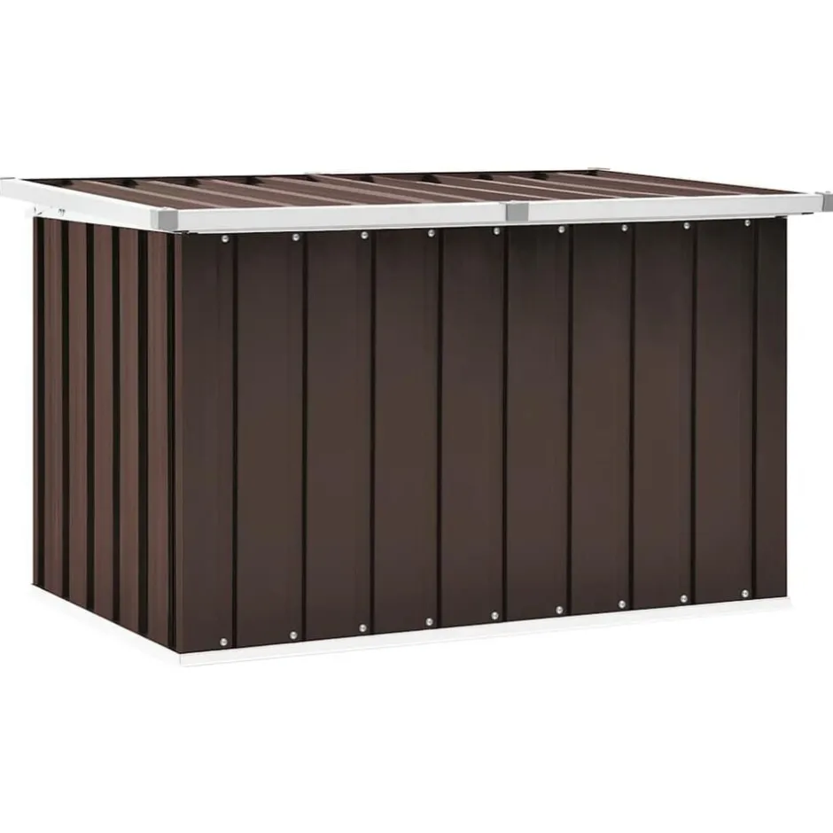 Hot vidaXL Förvaringslåda för trädgården 109x67x65 cm Brun