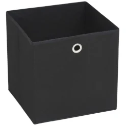 Discount vidaXL Förvaringslådor 4 st non-woven tyg 32x32x32 cm Svart