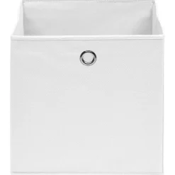 Sale vidaXL Förvaringslådor 4 st non-woven tyg 28x28x28 cm Vit