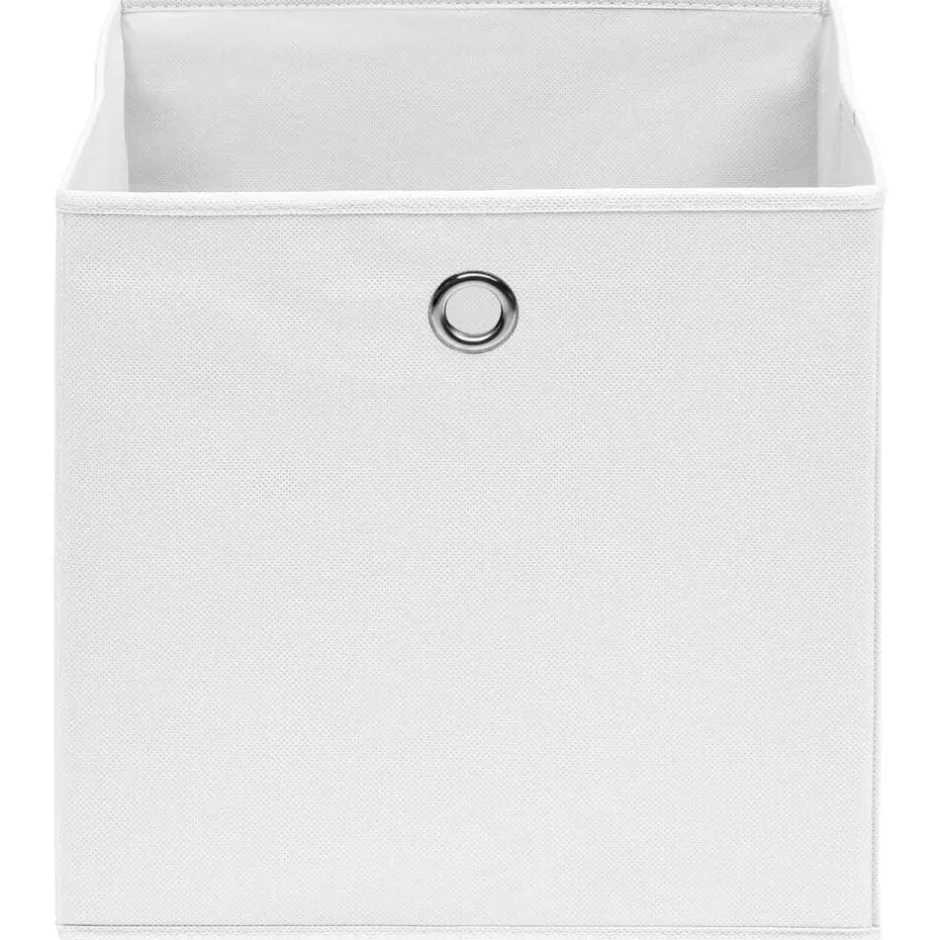 Sale vidaXL Förvaringslådor 4 st non-woven tyg 28x28x28 cm Vit