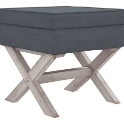 Outlet vidaXL Förvaringspall 45x45x49 cm sammet Mörkgrå