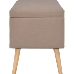 Clearance vidaXL Förvaringspallar 3 st tyg Brun
