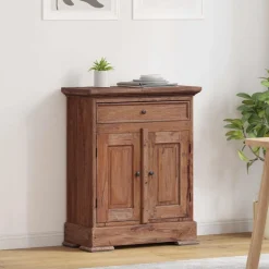 vidaXL Förvaringsskåp 63 x 30 x 79 cm Massivt mahognyträ