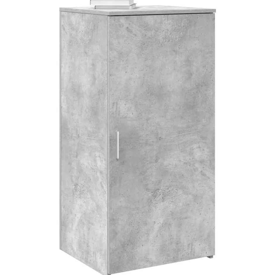 Best vidaXL Förvaringsskåp 50x45x103,5 cm konstruerat trä Betonggrå