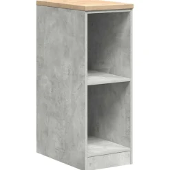Hot vidaXL Förvaringsskåp för garage 30x51x85cm massivt trä furu Betonggrå
