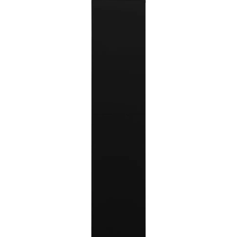 vidaXL Förvaringsskåp svart 90x40x180 cm stål