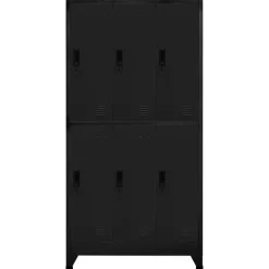 Sale vidaXL Förvaringsskåp 90x45x180 cm stål Svart