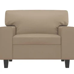 vidaXL Fåtölj Cappuccino 60 cm konstläder