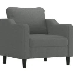 vidaXL Fåtölj mörkgrå 60 cm tyg