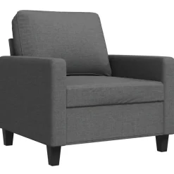 Outlet vidaXL Fåtölj 60 cm tyg Mörkgrå