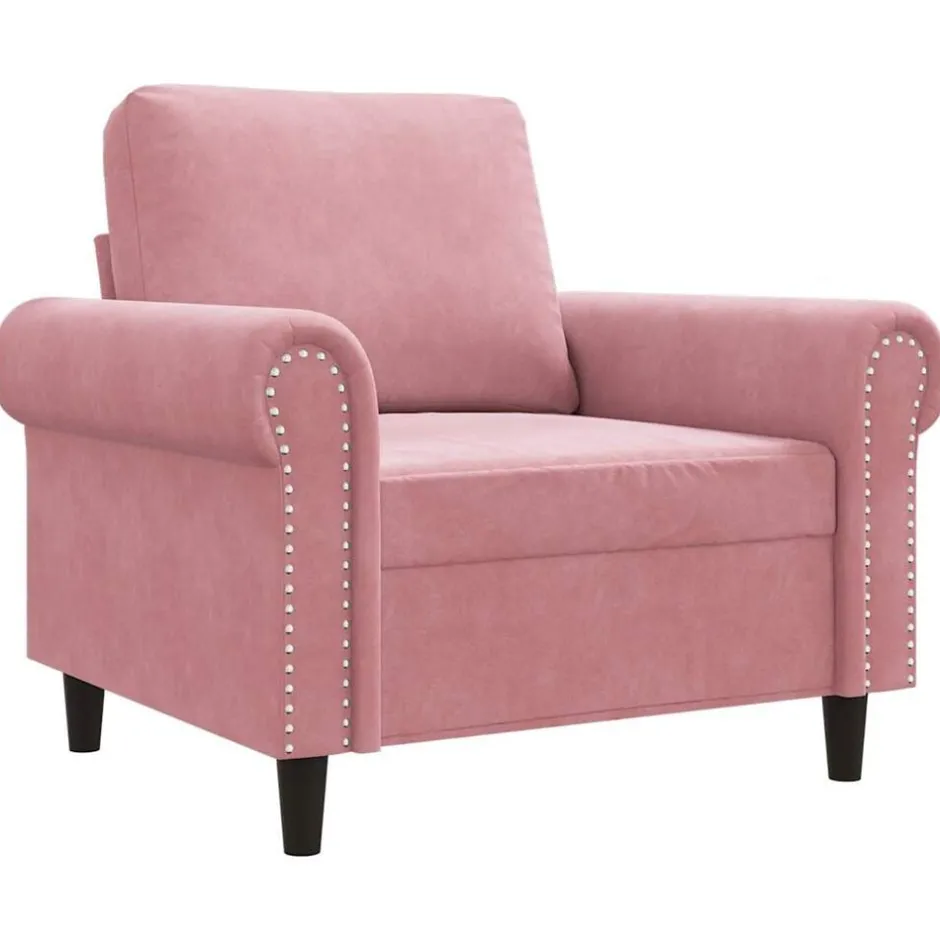 Sale vidaXL Fåtölj 60 cm sammet Rosa
