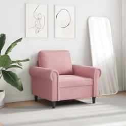 Sale vidaXL Fåtölj 60 cm sammet Rosa