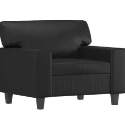 Online vidaXL Fåtölj 60 cm konstläder Svart