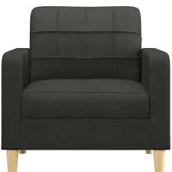 vidaXL Fåtölj svart 60 cm tyg