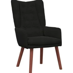 vidaXL fåtölj 63 x 67 x 94 cm Sammet Svart