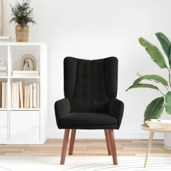 vidaXL fåtölj 63 x 67 x 94 cm Sammet Svart