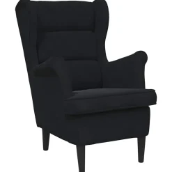 New vidaXL Fåtölj sammet Svart
