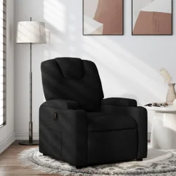 Best vidaXL Fåtölj tyg Svart