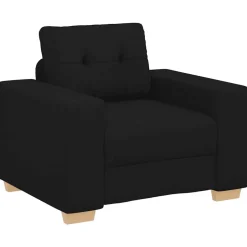 Best vidaXL Fåtölj 100x78x80 cm tyg Svart