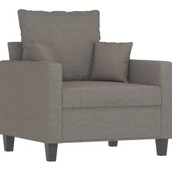 Clearance vidaXL Fåtölj 60 cm tyg Taupe