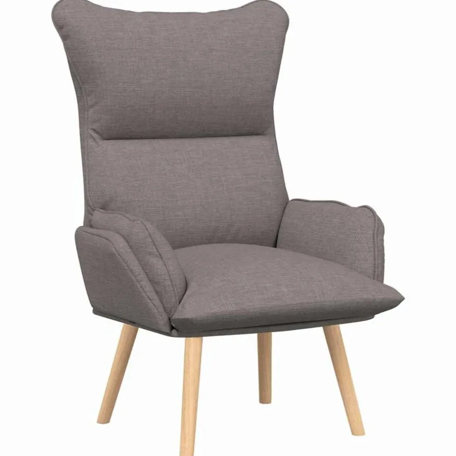 Sale vidaXL fåtölj 69 x 74 x 93 cm Tyg och plywood Taupe