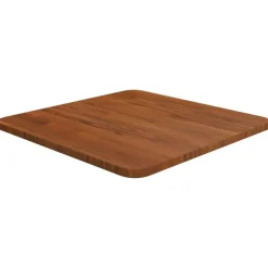 vidaXL Fyrkantig bordsskiva 40x40x1,5cm behandlad massiv ek Mörkbrun